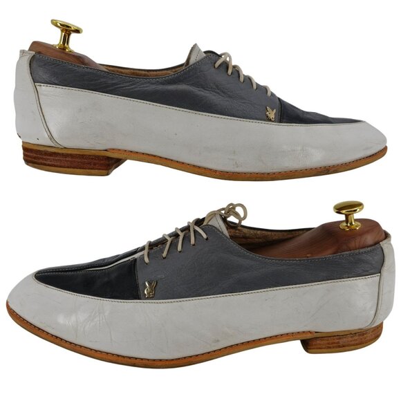 Vintage Florsheim Custom Playboy Bunny Dress Shoes Mens Leather Spectators main image 13